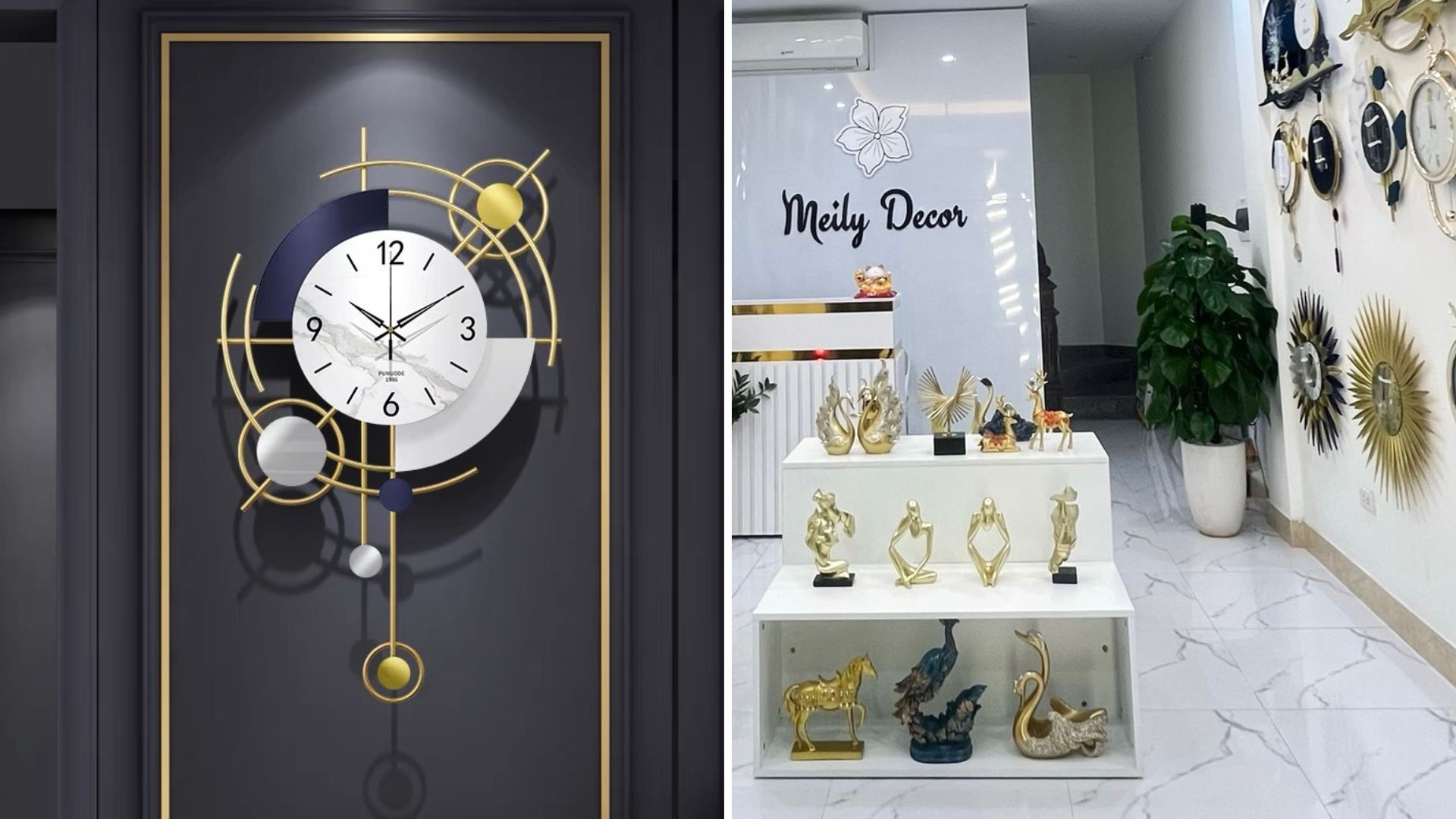 Nên chọn mua đồng hồ treo tường quả lắc cố định tại Nội Thất Thắng Nhân