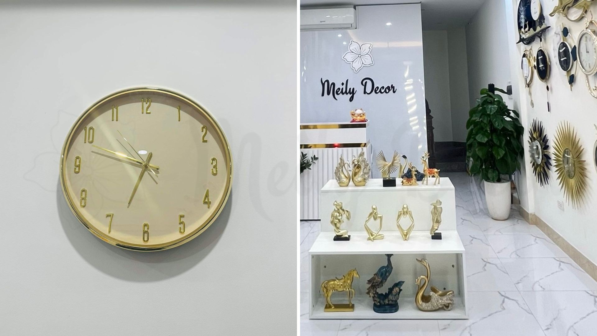 Mua đồng hồ tròn nghệ thuật tại Nội Thất Thắng Nhân